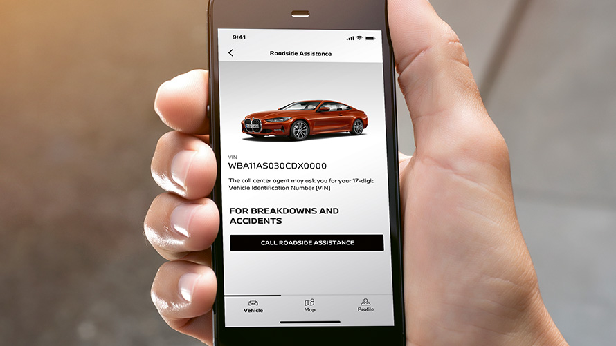 ΜΕ ΤΗΝ ΕΦΑΡΜΟΓΗ MY BMW APP* ΤΟ BMW MOBILE CARE ΒΡΙΣΚΕΤΑΙ ΕΝΑ ΚΛΙΚ ΜΑΚΡΙΑ.